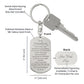 To My Grandson - Engraved Dog Tag Keychain