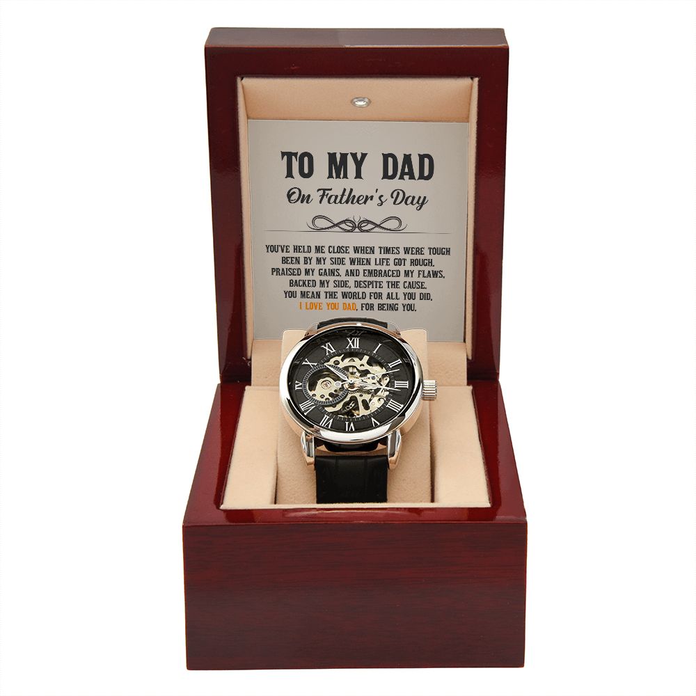 To My Dad - Men's Openwork Watch