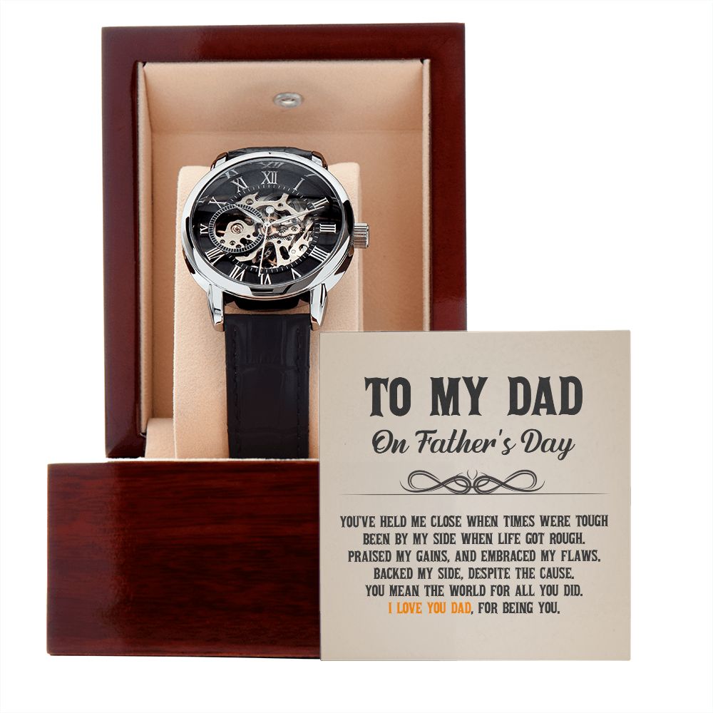 To My Dad - Men's Openwork Watch