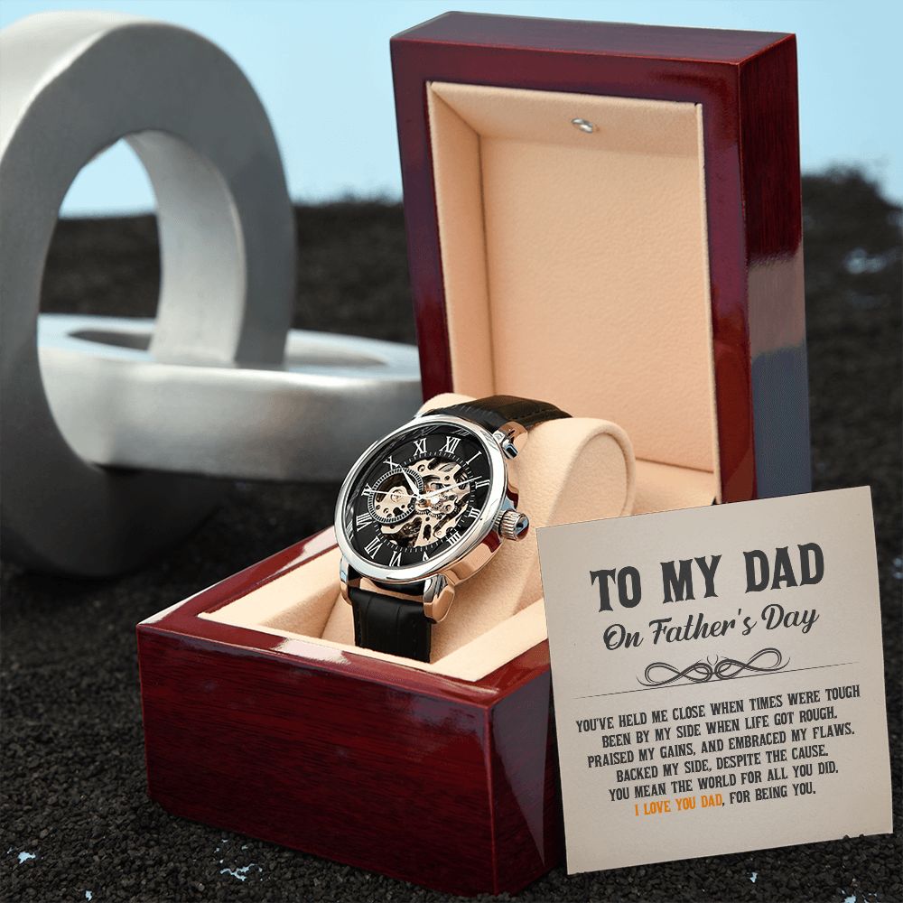 To My Dad - Men's Openwork Watch