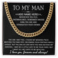 CUSTOM NAME GIFT FOR BOYFRIEND - CUBAN LINK CHAIN
