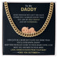 To My Daddy from Baby - Cuban Link Chain