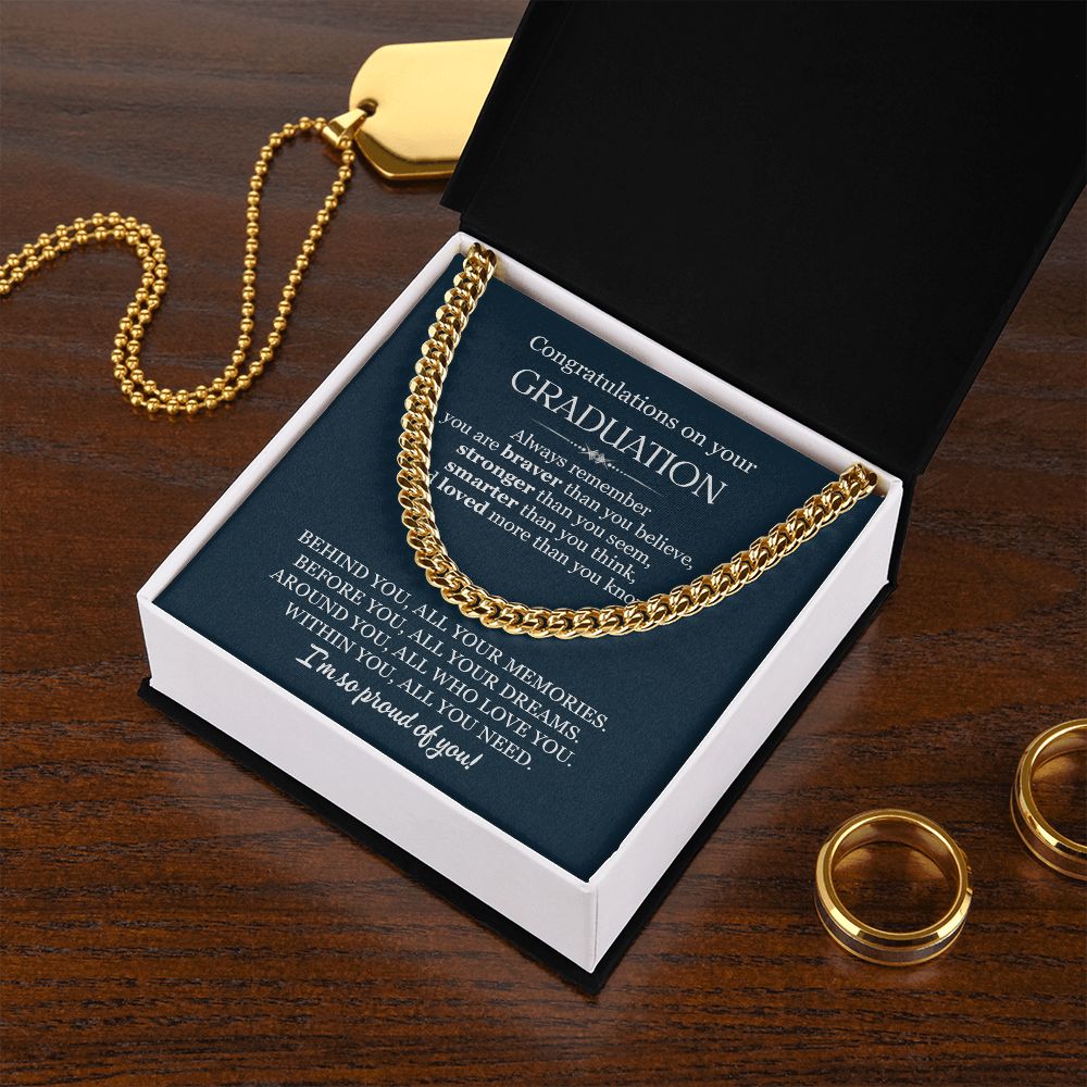 GRANDUATION GIFTS FOR HIM - CUBAN LINK CHAIN