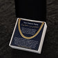 CONGRATULATION ON YOUR GRADUATION GIFT - CUSTOM NAME GIFT - CUBAN LINK CHAIN