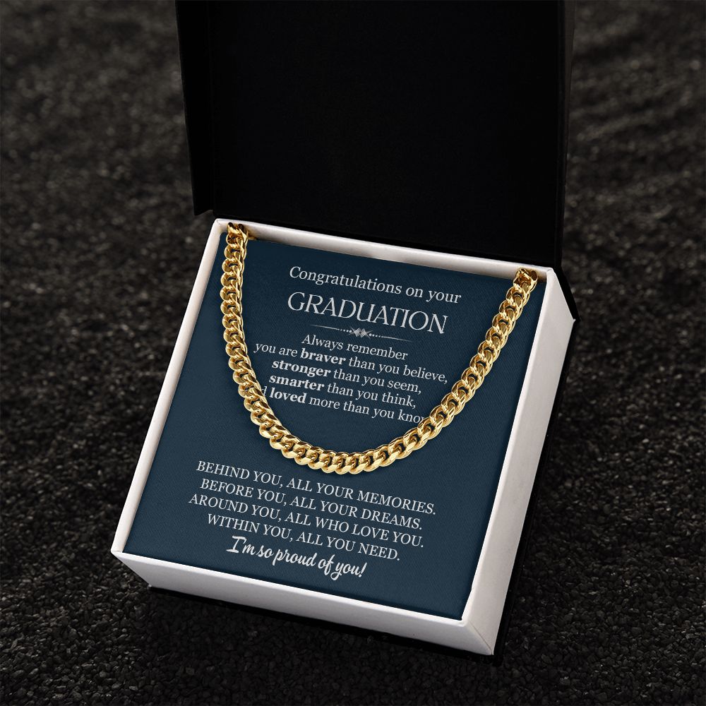 GRANDUATION GIFTS FOR HIM - CUBAN LINK CHAIN