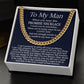 To My Man - Promise Necklace - Cuban Link Chain