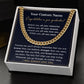 CONGRATULATION ON YOUR GRADUATION GIFT - CUSTOM NAME GIFT - CUBAN LINK CHAIN