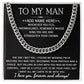 CUSTOM NAME GIFT FOR BOYFRIEND - CUBAN LINK CHAIN