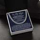 To My Man - Promise Necklace - Cuban Link Chain