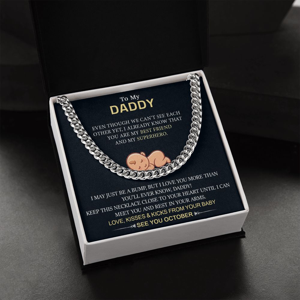 To My Daddy from Baby - Cuban Link Chain