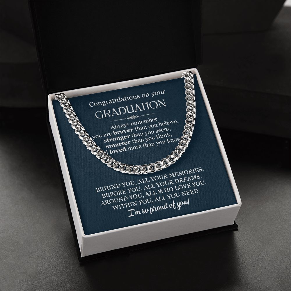 GRANDUATION GIFTS FOR HIM - CUBAN LINK CHAIN