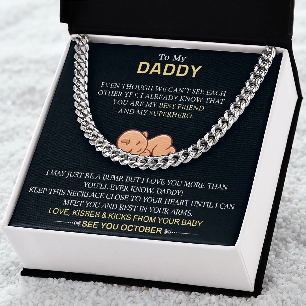 To My Daddy from Baby - Cuban Link Chain