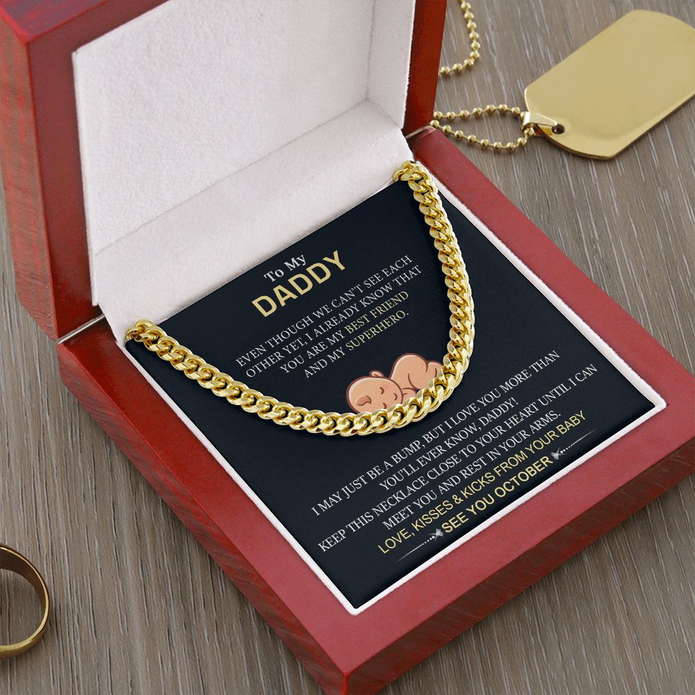 To My Daddy from Baby - Cuban Link Chain