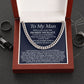 To My Man - Promise Necklace - Cuban Link Chain