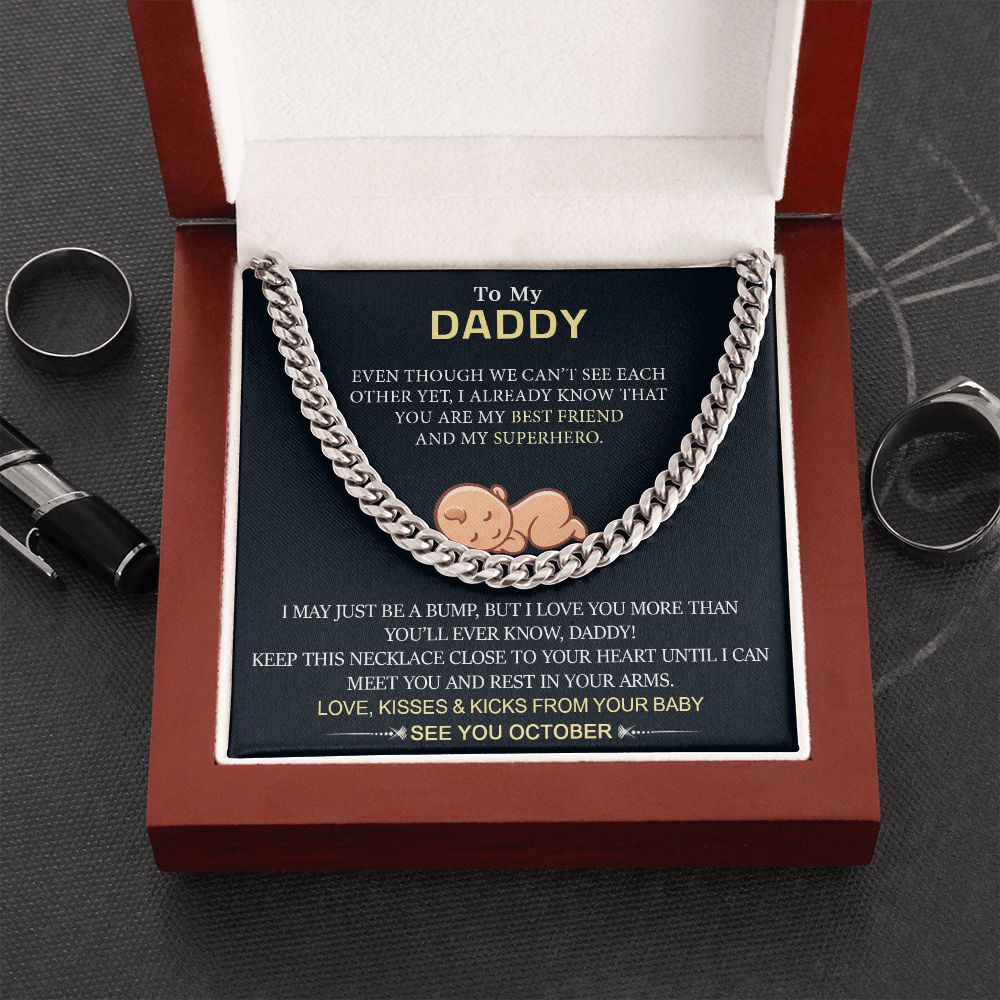 To My Daddy from Baby - Cuban Link Chain