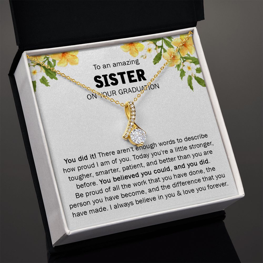 GIFT FOR SISTER ON YOUR GRADUATION - ALLURING NECKLACE