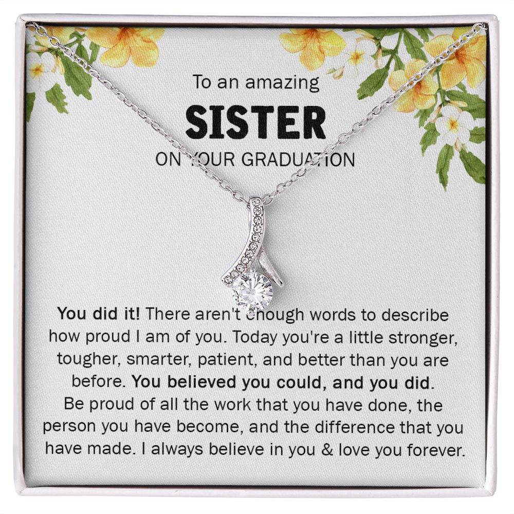 GIFT FOR SISTER ON YOUR GRADUATION - ALLURING NECKLACE