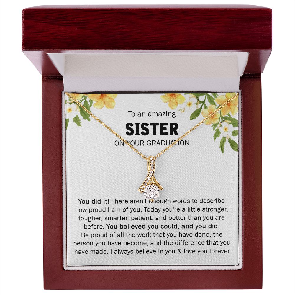 GIFT FOR SISTER ON YOUR GRADUATION - ALLURING NECKLACE