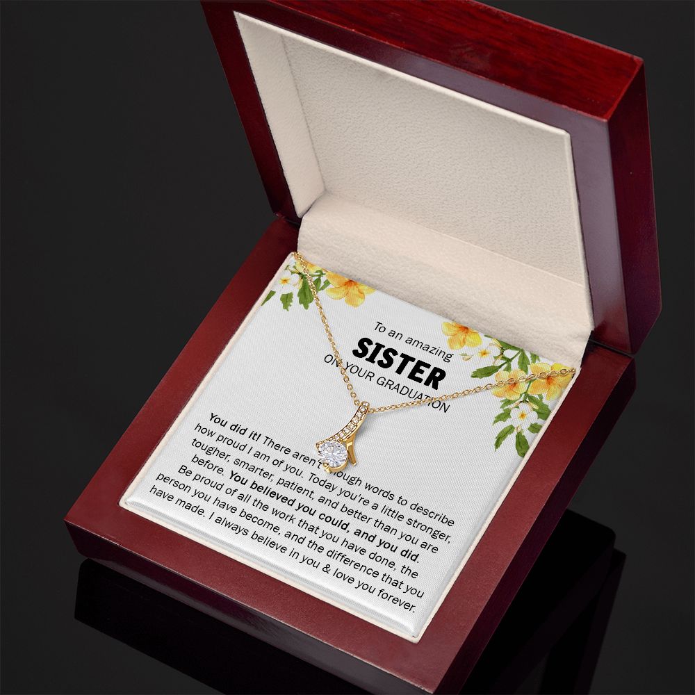 GIFT FOR SISTER ON YOUR GRADUATION - ALLURING NECKLACE