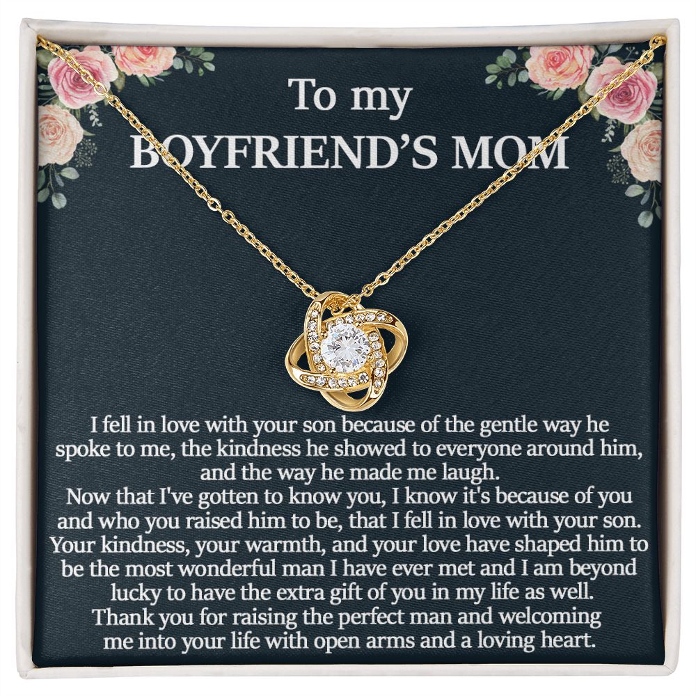 To My Boyfriend's Mom - Love Knot Necklace