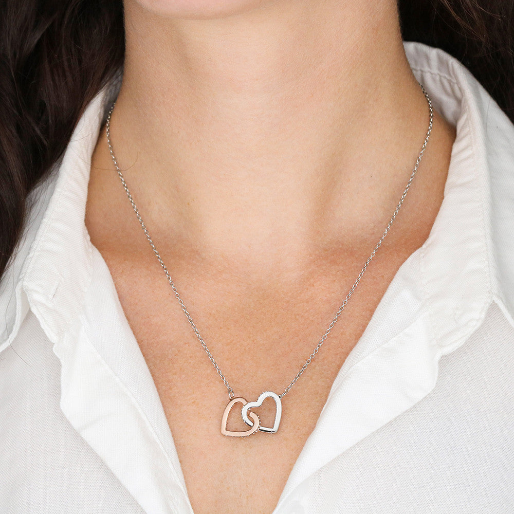 To My Boyfriend's Mom - Interlocking Hearts Necklace