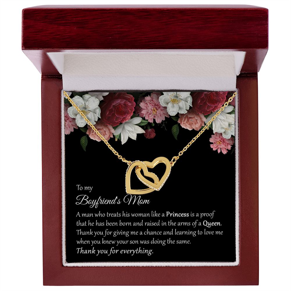 To My Boyfriend's Mom - Interlocking Hearts Necklace