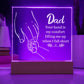 Dad You Hand Is My Comfort - Square Acrylic Plaque - Father's Day Gifts For Dad Who Wants Nothing, Dad Gifts For Fathers Day, First Fathers Day Gifts For New Dad