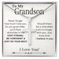 Grandson Gift - Stainless Steel Cross Necklace