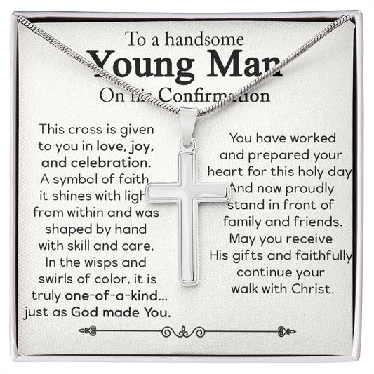 To a Handsome Young Man On His Confirmation - Cross Necklace