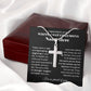 CONGRATULATION GIFT FOR YOUR BOY - CUBAN CHAIN WITH ARTISAN CROSS NECKLACE