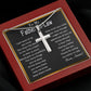 TO MY FATHER-IN-LAW - STAINLESS STEEL CROSS NECKLACE